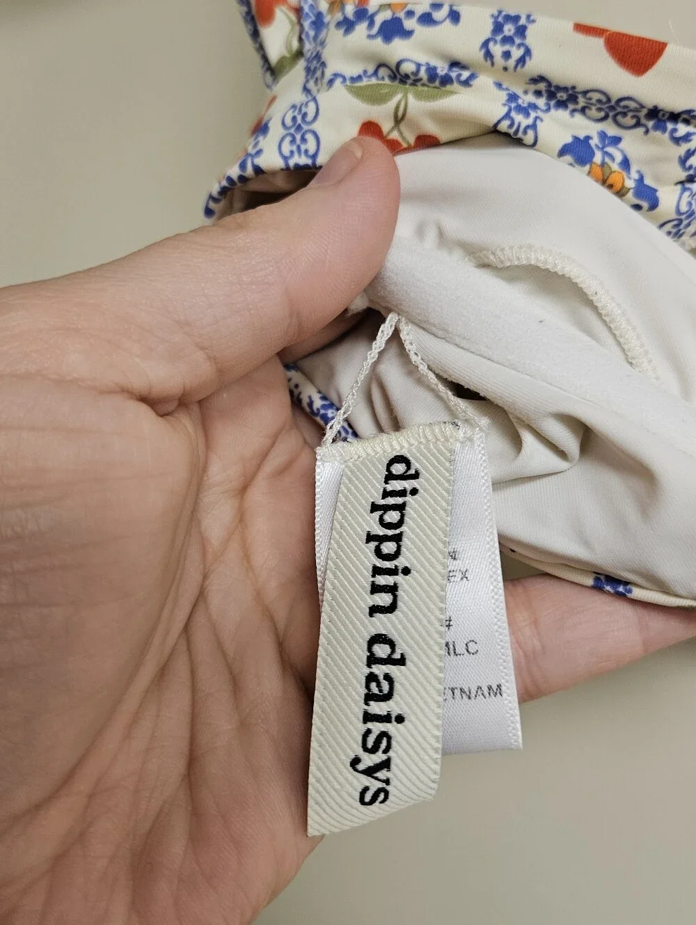 Dippin Daisys L Roma Bikini Top in Palermo Print Coastal Cottagecore Feminine